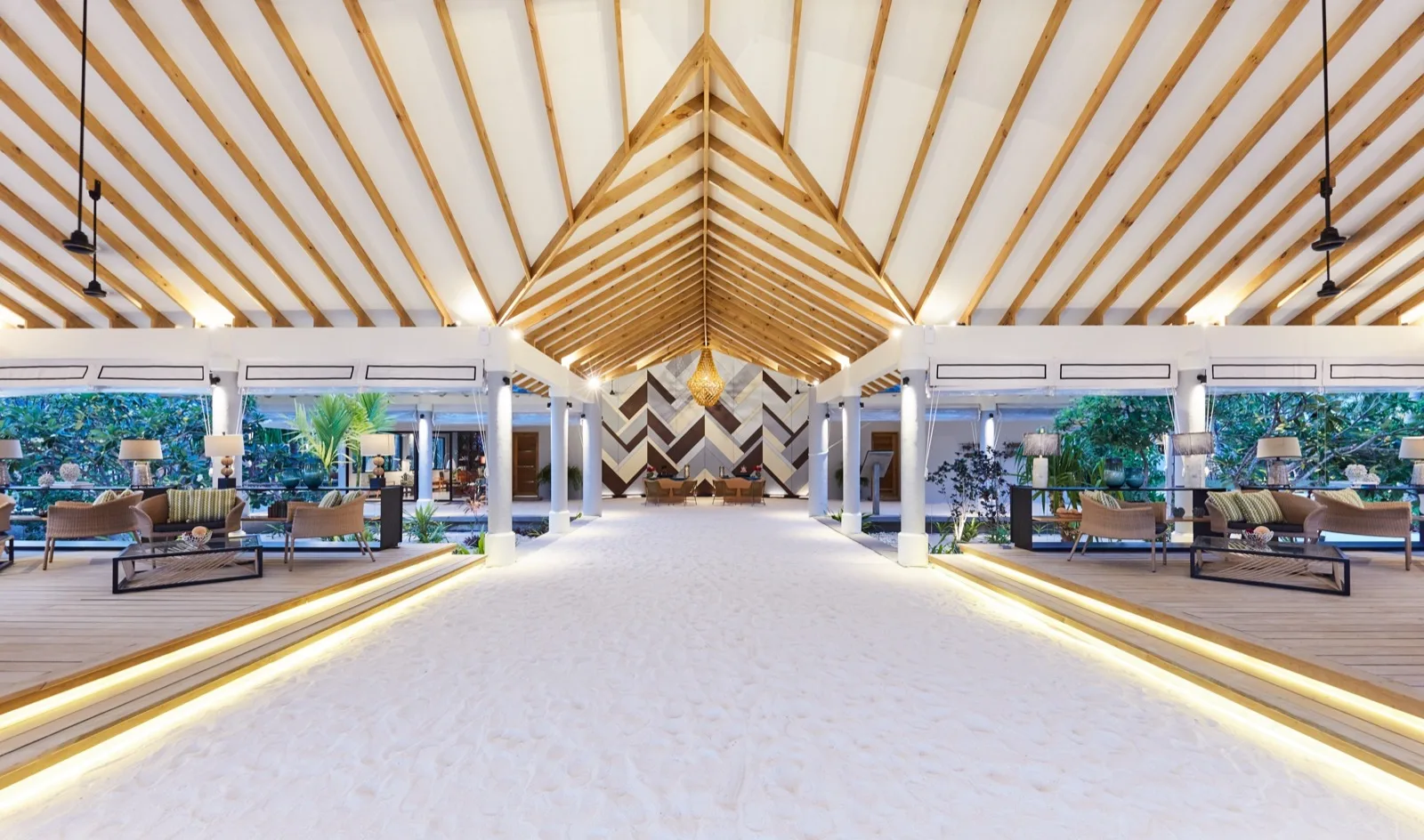 Amari Hotel vaulted timber pavilion, Maldives